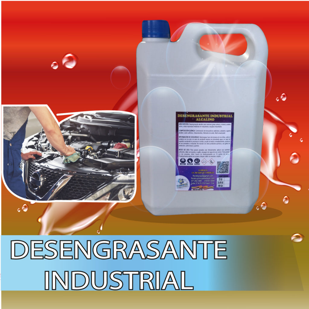 Desengrasante Industrial Alcalino Floralix